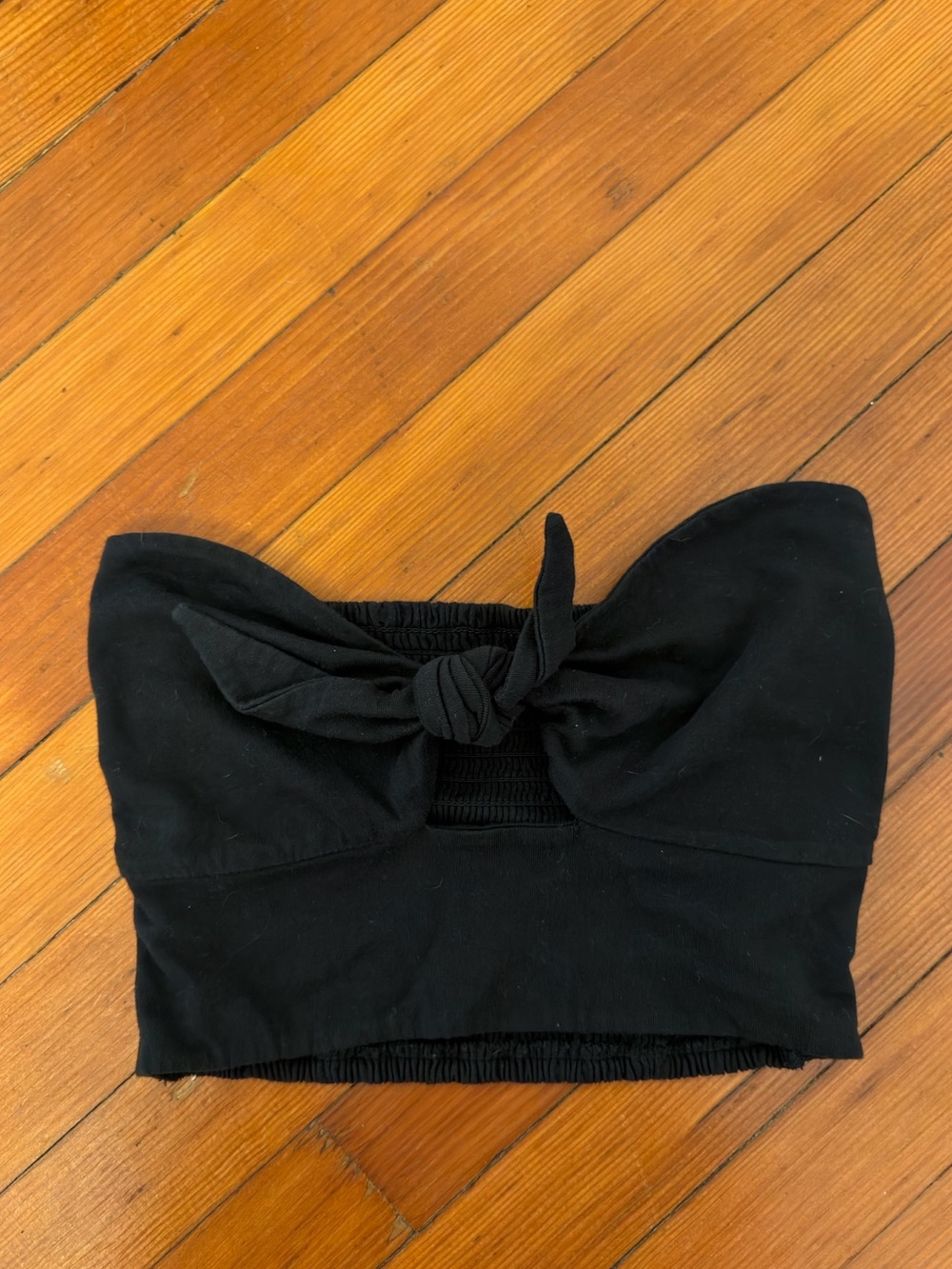 Aritzia Black Strapless Top